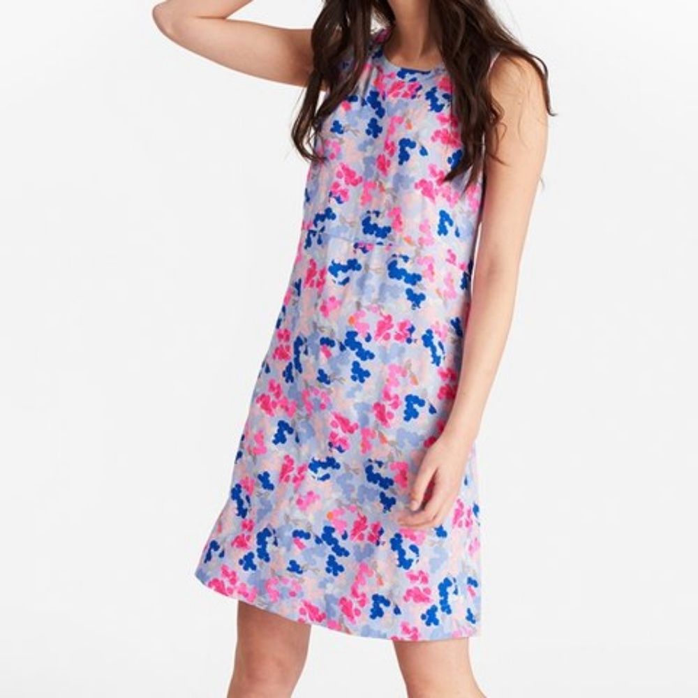 NWT Joules Ava sleeveless abstract dress,12